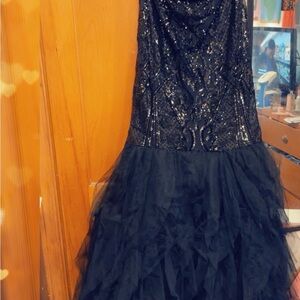 Fashion Nova Black Sequin Dress